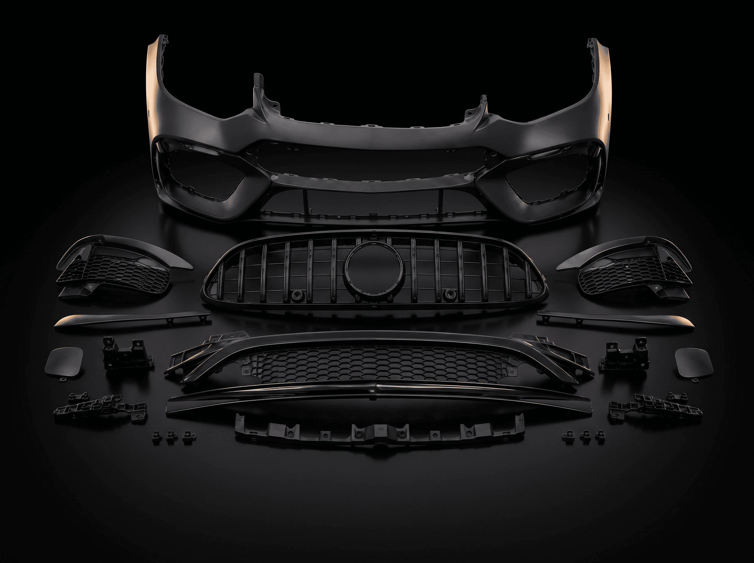 2022–2026 Mercedes-Benz C-Class (W206) C63-Style Front Bumper Conversion Kit